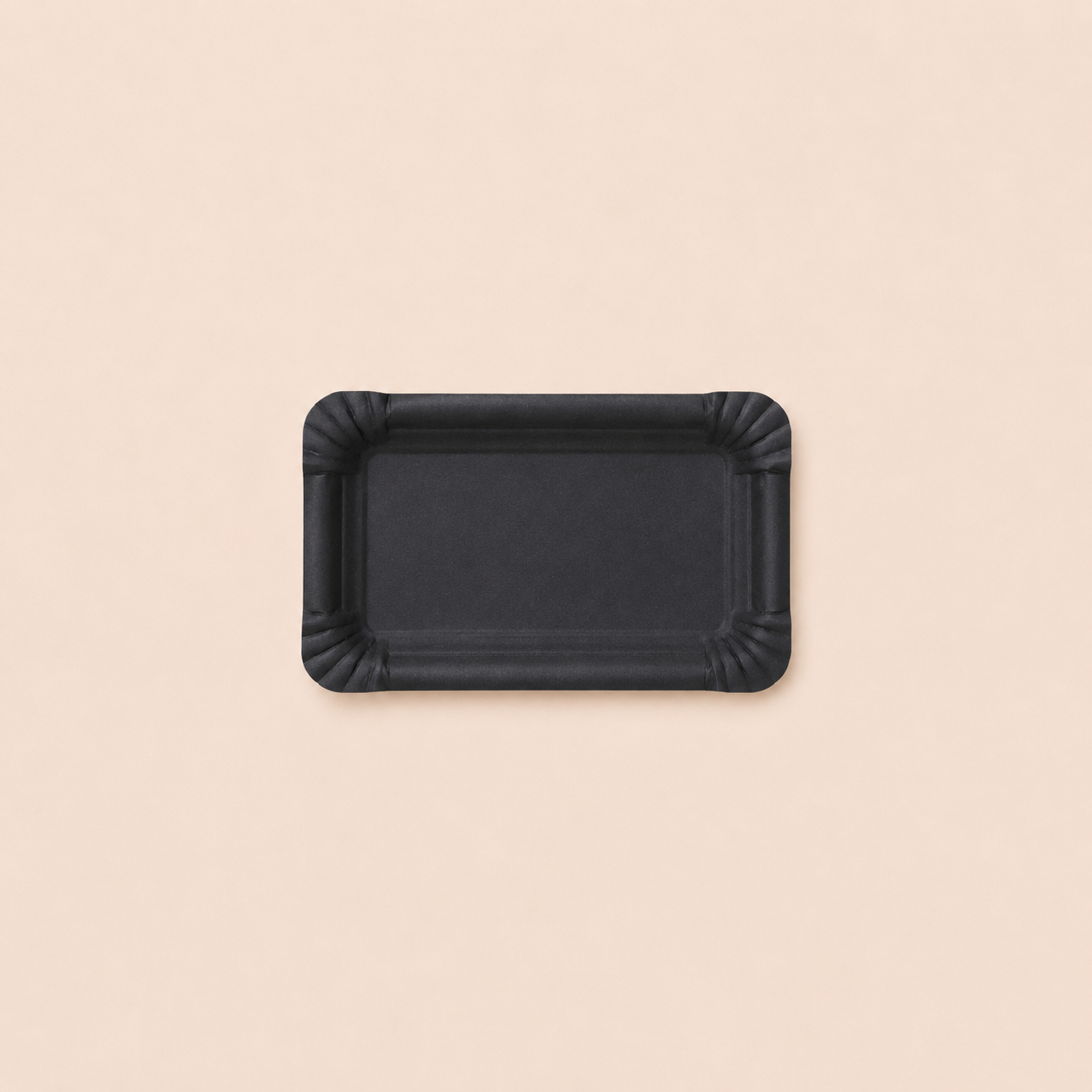 Paris Black Disposable Plate - 50 pk