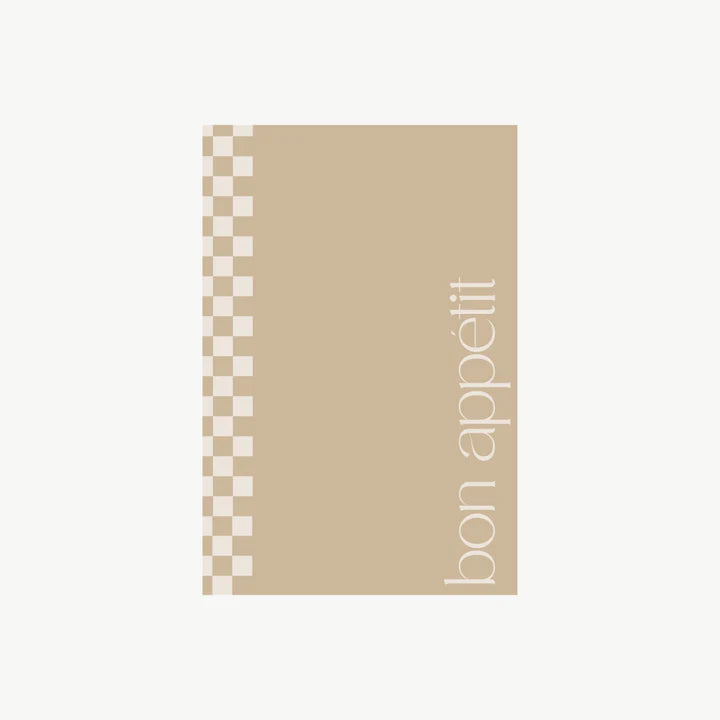 Coco Unika Luxury Microfibre Teatowel | Bon Appetit - Beige