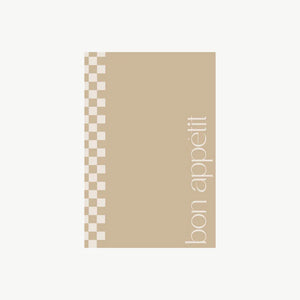 Coco Unika Luxury Microfibre Teatowel | Bon Appetit - Beige