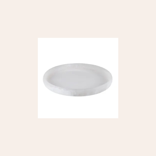 Cerchio Resin Platter - White 42cm
