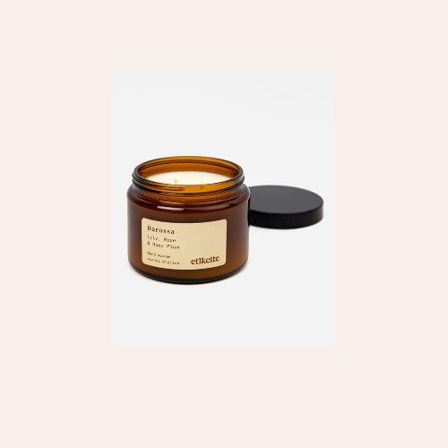 Etikette Soy Candle Barossa Lily, Rose and Ruby Plum Candle