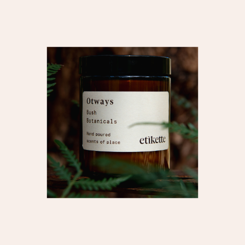 Etikette Soy Candle Otways in Bush Botanicals