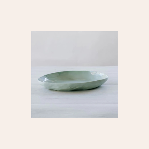 Flax Platter 38x30 - Duck Egg