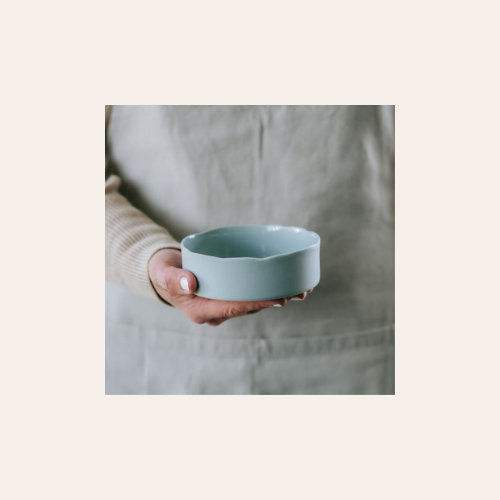 Flax Ceramics Vue Bowl Duck Egg 12cm