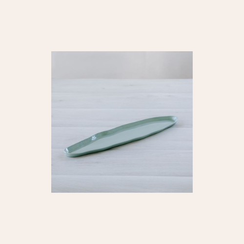 Flax Platter Duck Egg 45cm