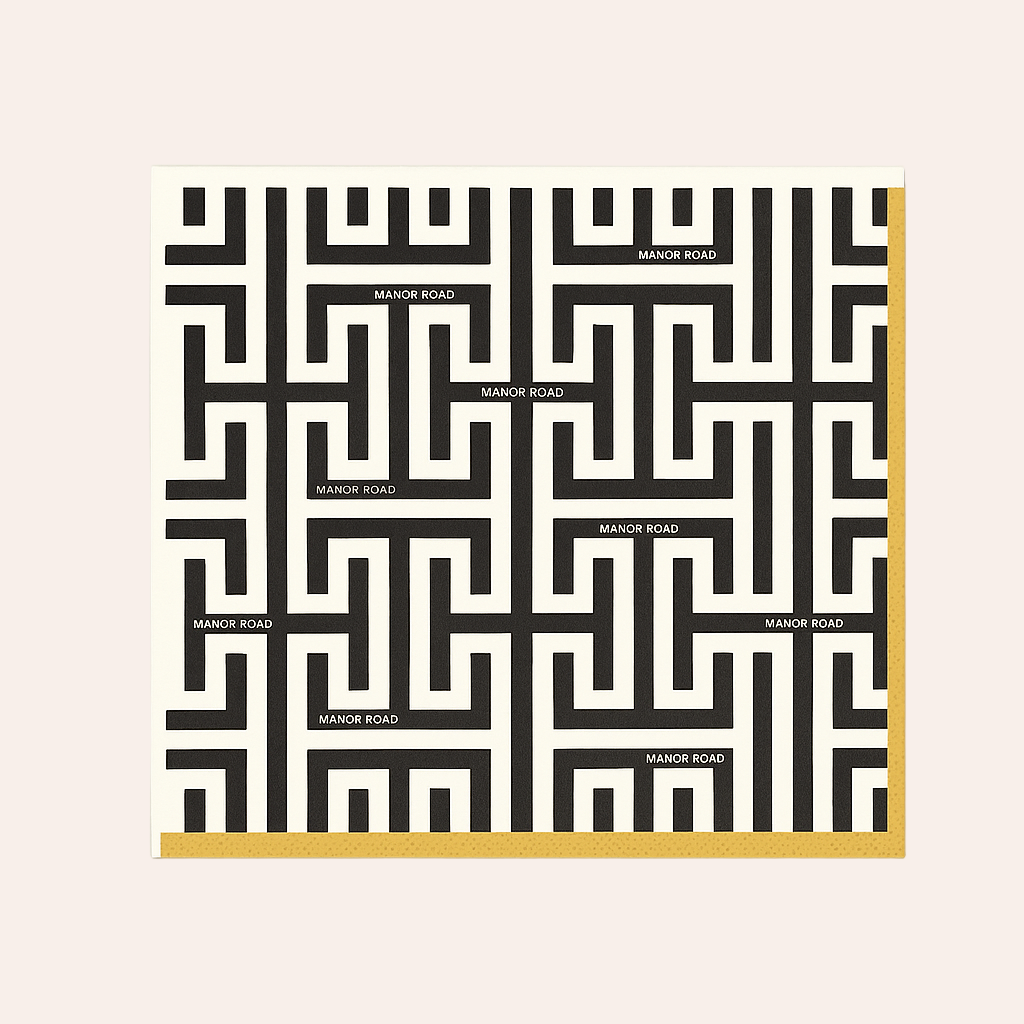 Manor Road Geolux Dinner Napkin