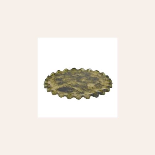 Wave Resin Platter - Pesto