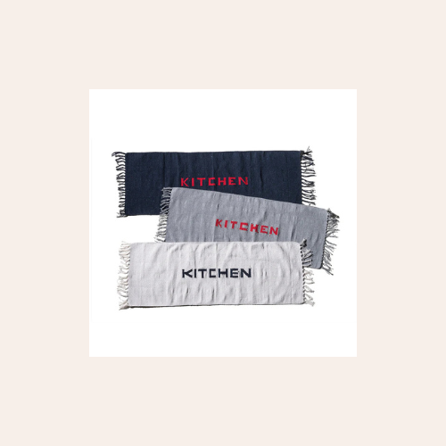 Puebco Handloom Recycled Yarn Kitchen Mat - 3 colours
