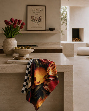 Coco Unika Luxury Microfibre Teatowel | Tulip Time in Bowral