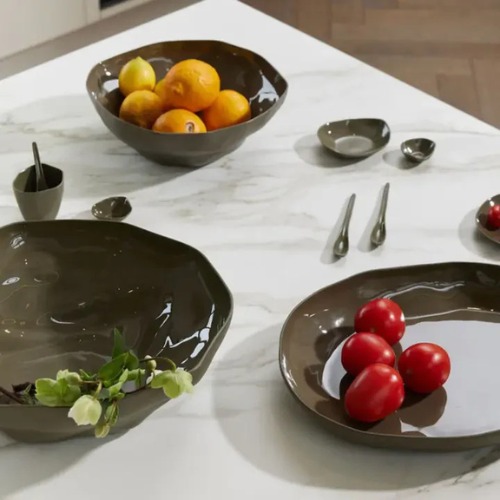 Haan Large Serving Bowl Olive Green