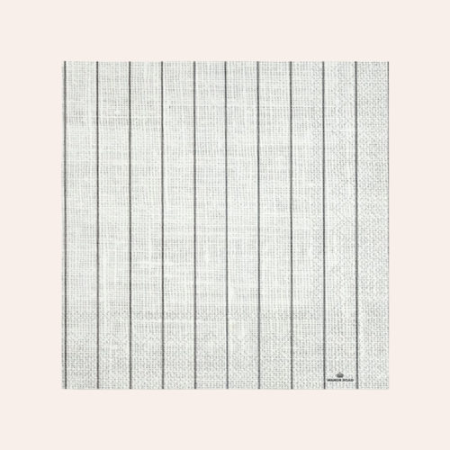 Manor Road Linen Pinstripe Dinner Napkin
