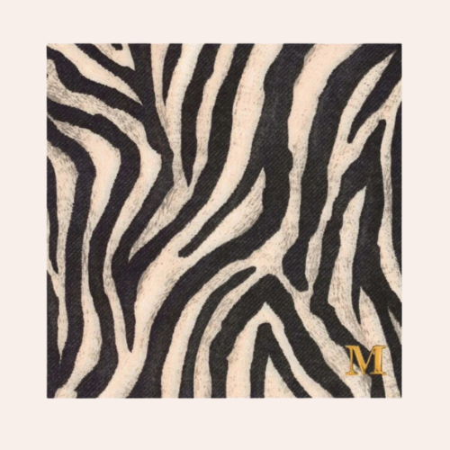 Manor Road The Zebra Dinner Napkin