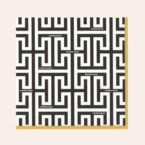 Manor Road Geolux Luncheon Napkin