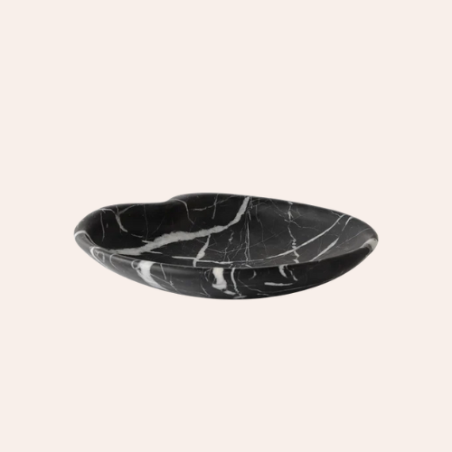 Antico Lily  Marble Fruit Display Bowl